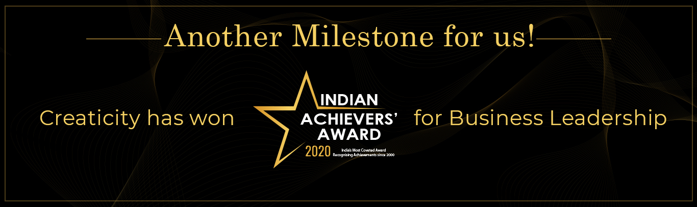 Creaticity - Blogs - Another achievement - We won Indian Achievers Award!